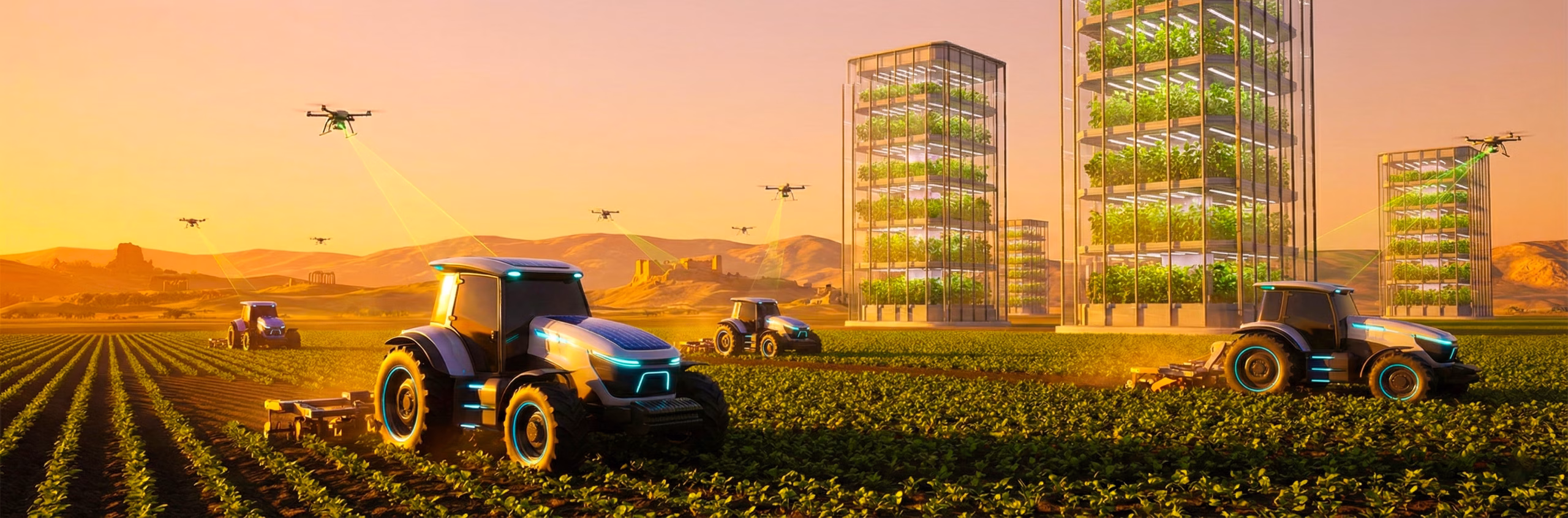 2030 tarım teknolojisi senaryoları İklim kontrollü Üretim ve bölgesel liderlik analizi 01