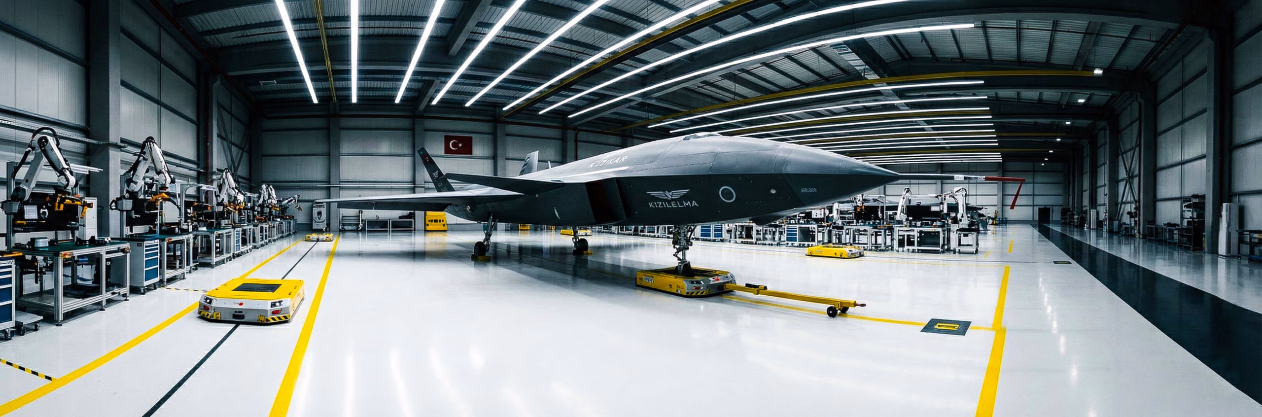 kizilelma İnsansız savaş uçağı seri Üretim hattı ve stealth tasarımı