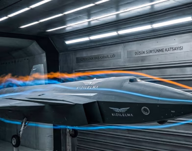 KIZILELMA Aerodinamik Test Süreci ve Süpersonik Akış Analizi Fiziksel Görünümü