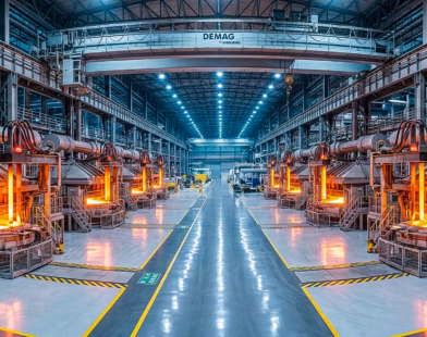 Türkiye Ham Çelik Üretimi Tesisleri ve Elektrik Ark Ocağı Ergitme Hattı