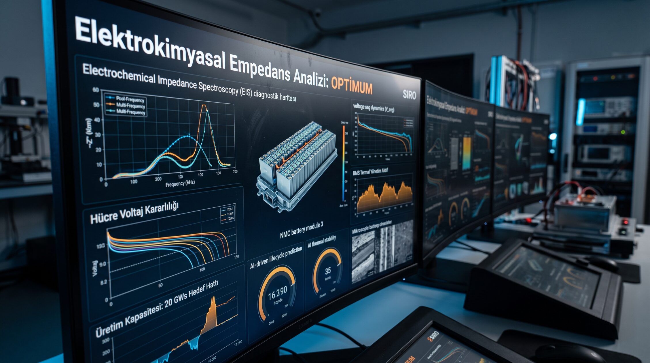 Akıllı Batarya Yönetim Sistemi (BMS) ve Elektrokimyasal Analiz Arayüzü