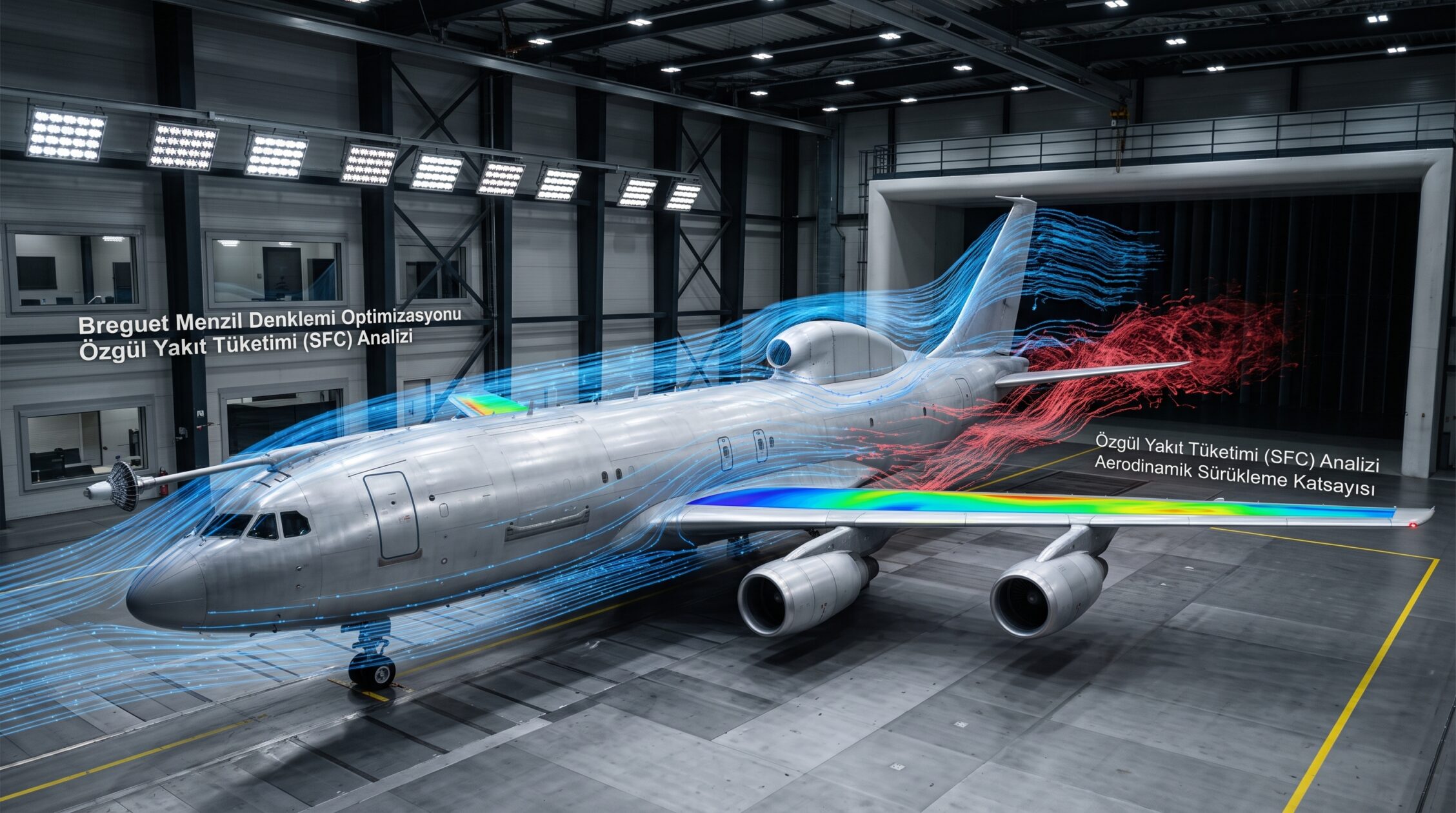 stratejik vip uçak aerodinamik akış analizi ve yakıt menzil optimizasyonu
