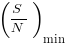 (S/N)_{min}