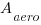 A_{aero}