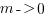 m -gt 0